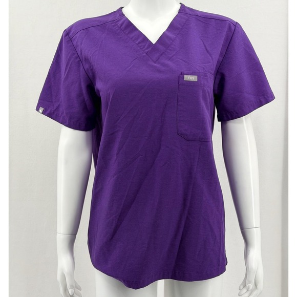 Figs Other - Figs Scrub Shirt Mens Small Purple Leon Three Pocket Technical Collection Doctor